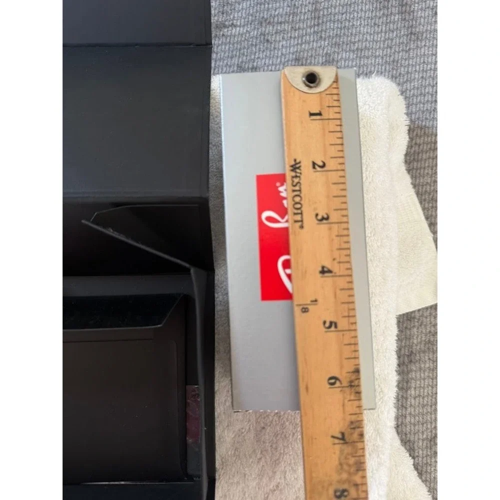 Ray-Ban Black Empty Sunglasses Box Case with Red Logo Authentic Universal Set.